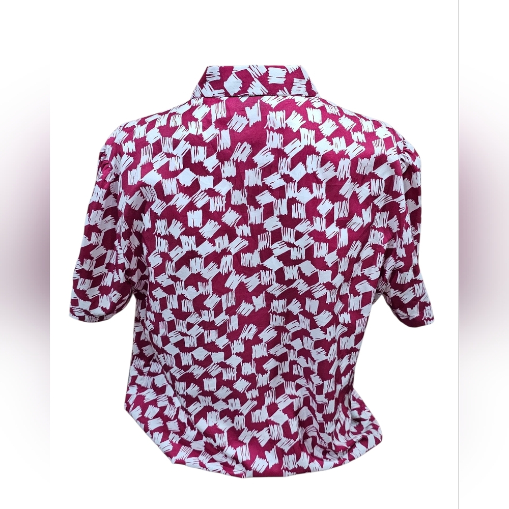 Vintage Carriage Court Blouse Women’s Size 12 Pink & White Size 12 - Picture 4 of 6